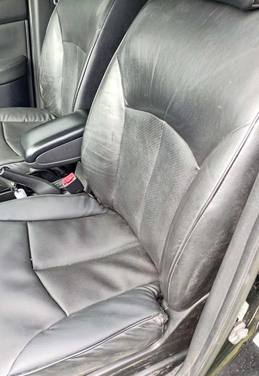 Después: asiento del conductor tapizado a nuevo